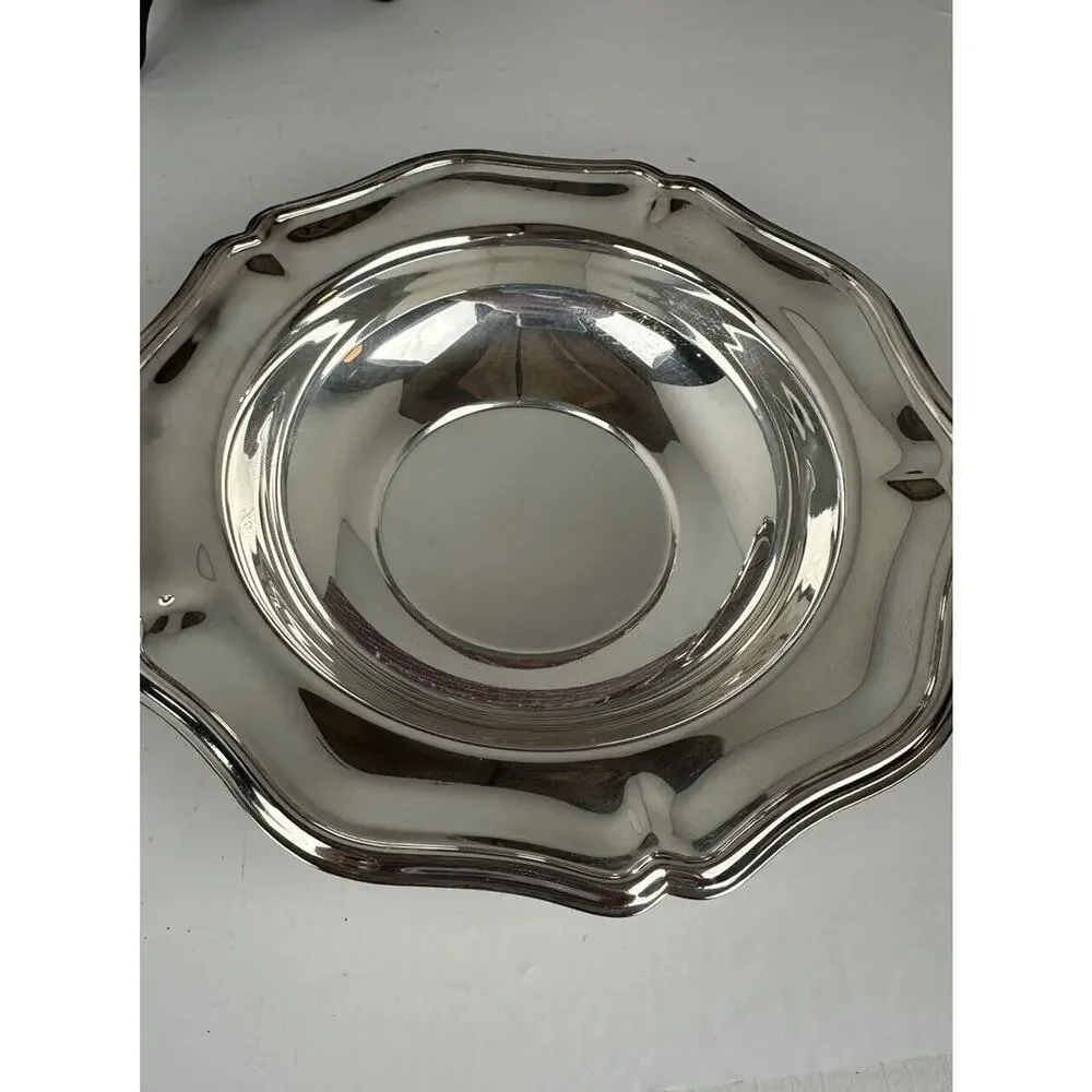 Silver Plate Sheridan English Style Bowl & Plate Candy Mint 4.5x 4.5